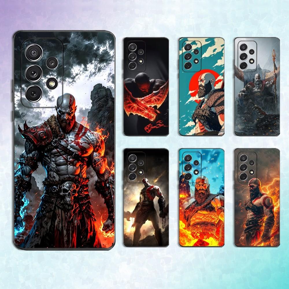 Game God OF W-Wars Phone Case For Samsung S25,S24,S23,S22,S21,S20,S10,Ultra,Plus,Lite,FE,Soft Silicone Black Cover