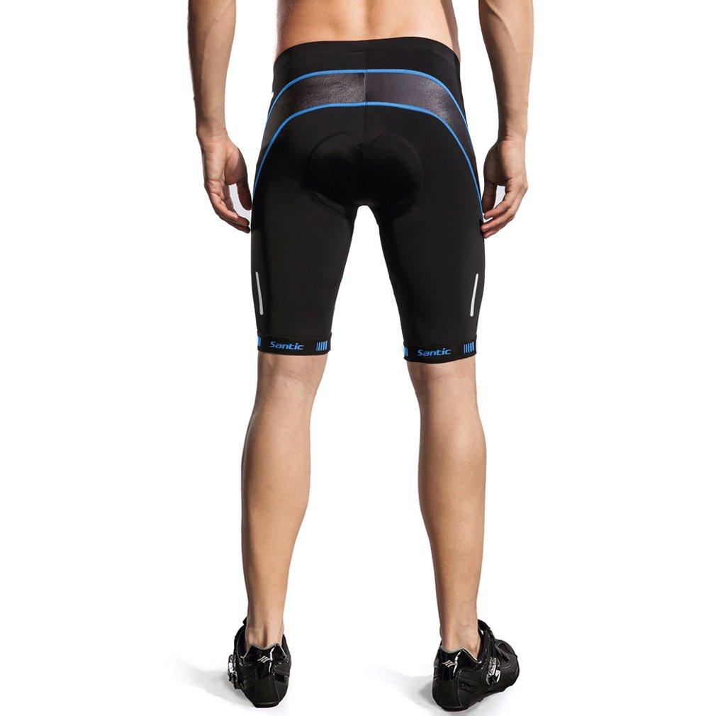 Santic Men's Cycling Pants, Racer Pants with Coolmax 3D Pad, Size S