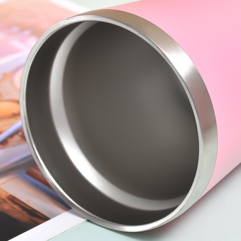 Large Capacity 304 Stainless Steel Double-Layer Vacuum Car Cup - Powder-Coated Thermos for Hot/Cold Beverages
