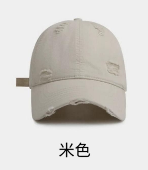 Spring And Summer Hole Soft Top Baseball Cap Men And Women Versatile Sun Protection Shade Cap Solid Color Couple