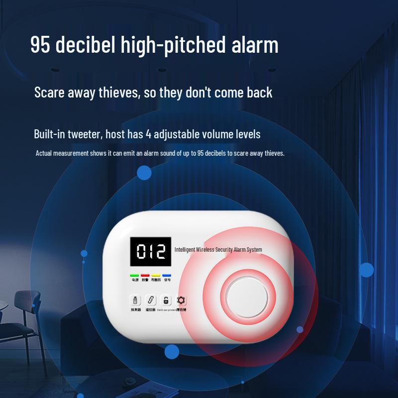 AE66 Wireless Motion Detector Alarm System for Home and Shop Security