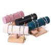 HX6F Wooden Display Stand Jewelry Storage Shelf Bracelet Bangles Wristchain