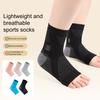 Toeless Ankle Brace Socks Sprained Ankle Compression Sleeve Foot Support for Plantar Fasciitis Achilles Tendonitis