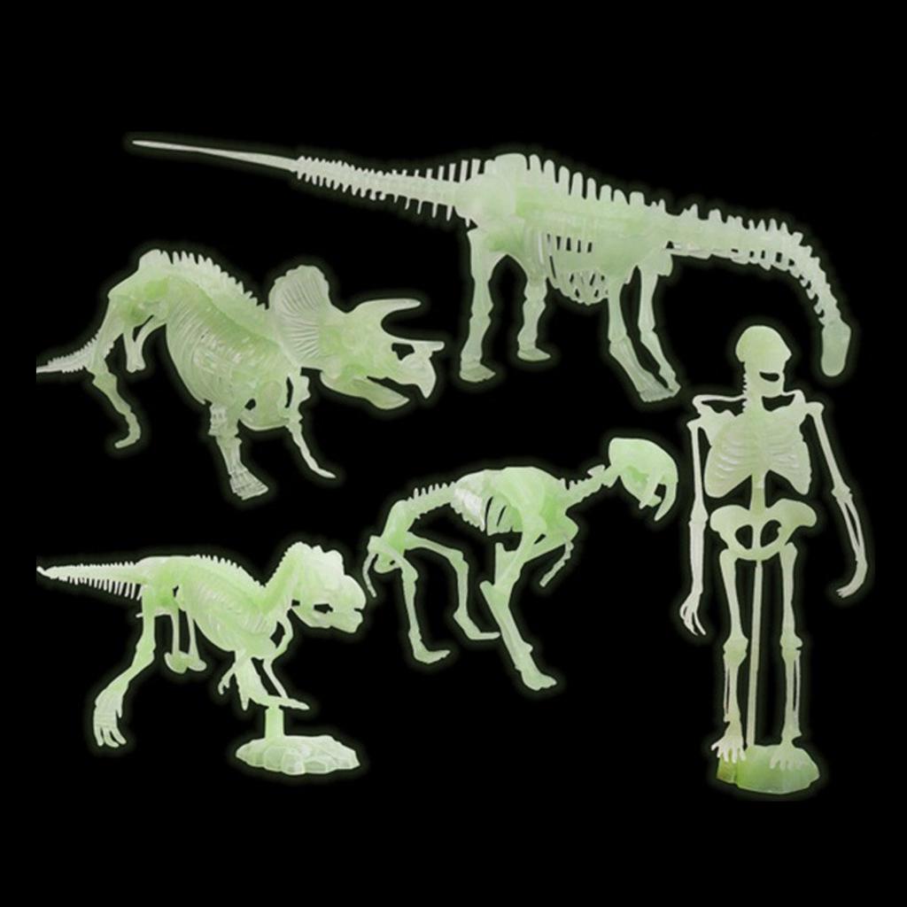 Simulated Dinosaurs Bones Toy Luminous Human Skeleton Model Halloween Toy