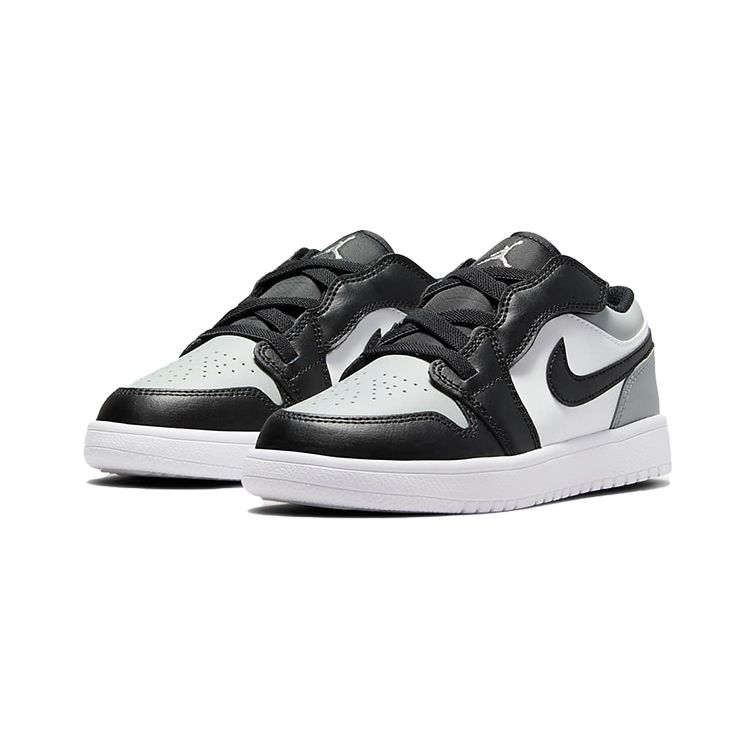 Jordan 1 Low Alt Black Grey (PS) Kids Sneakers White BQ6066-052