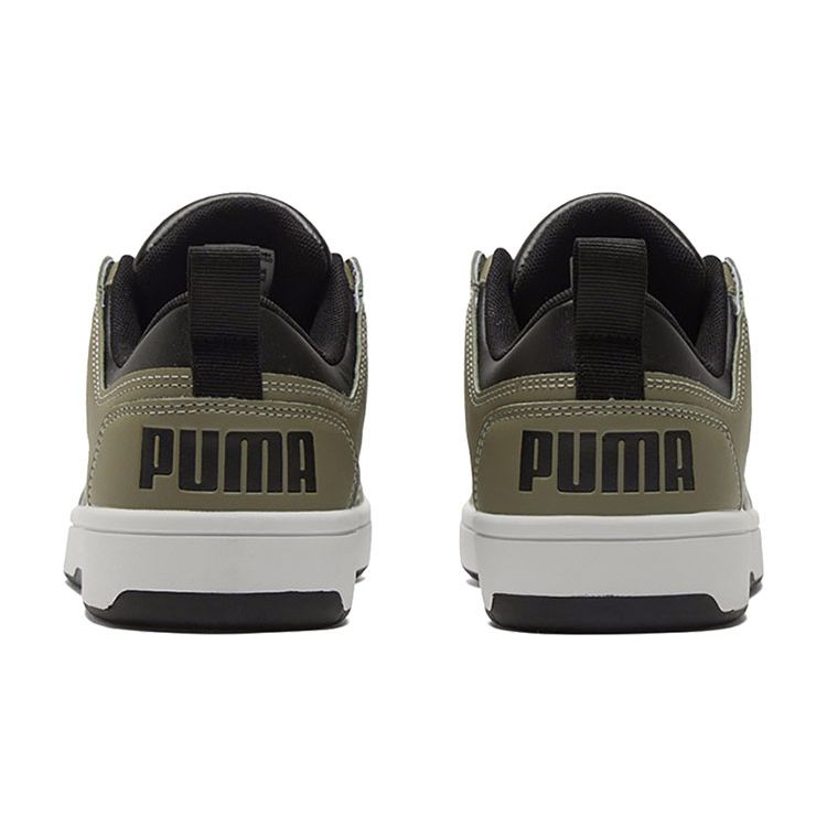 Puma Rebound Layup Fabric Synthetic Leather Low-Top Sneakers Unisex Sneakers Black Green White 368876-02