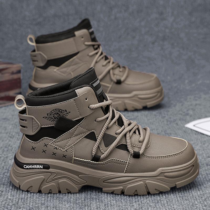 Martin boots men's autumn and winter 2024 new tooling casual locomotive boots high-top men's tooling wear-resistant labor insurance shoes