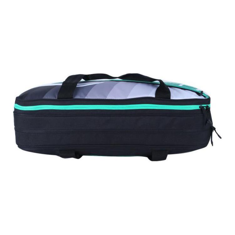 Li Ning Fabric Badminton Bag, One Shoulder Handbag Regular Unisex Black Green ABJS019-2