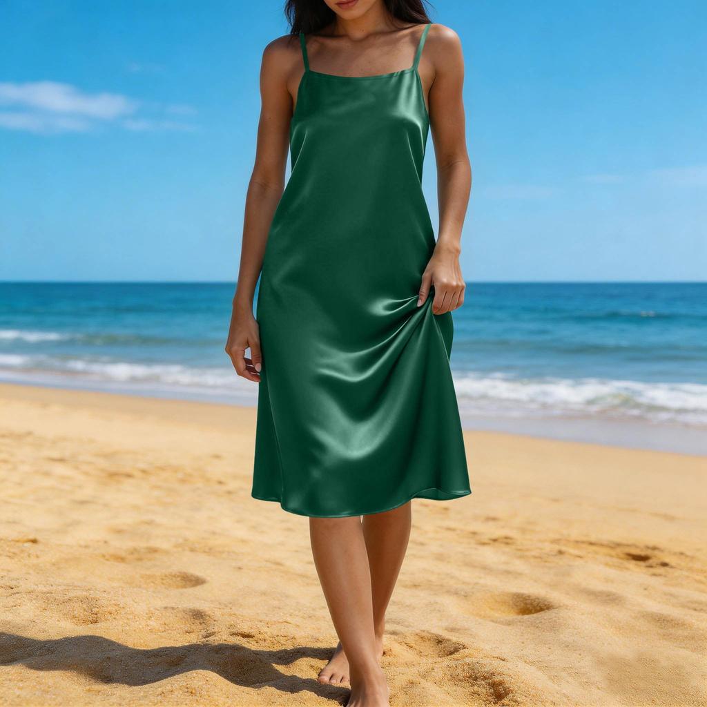 Women's Backless Strapless Dresses, Backless Loungewear Dress, Sleeveless, House Dress, Long Dress With Back Bow