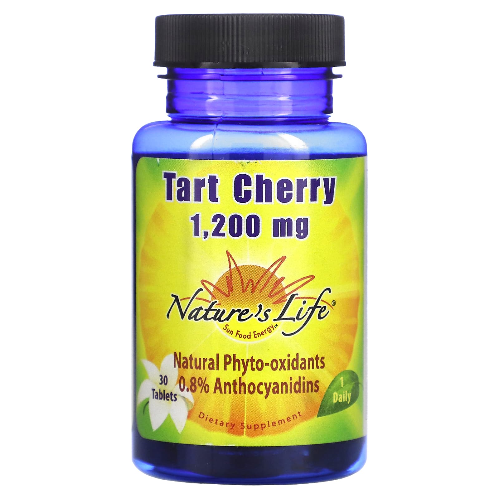 

Nature S Life, Tart Cherry, 1,200 Mg, 30 Tablets