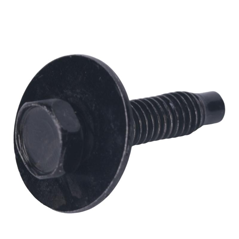 Car Trim Mounting Bolts 6 mm 50 Piece Kit, Galvanized Steel Panel Hardware for Wheel Well Liner, Underbody Cover and Mud Flap Reinstall