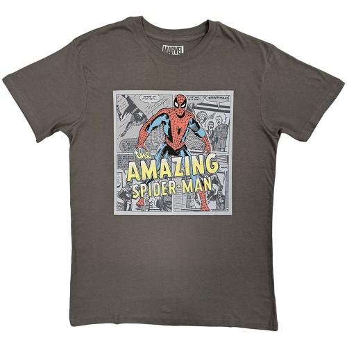 The Amazing Spider-Man Unisex Adult Comic Collage T-Shirt