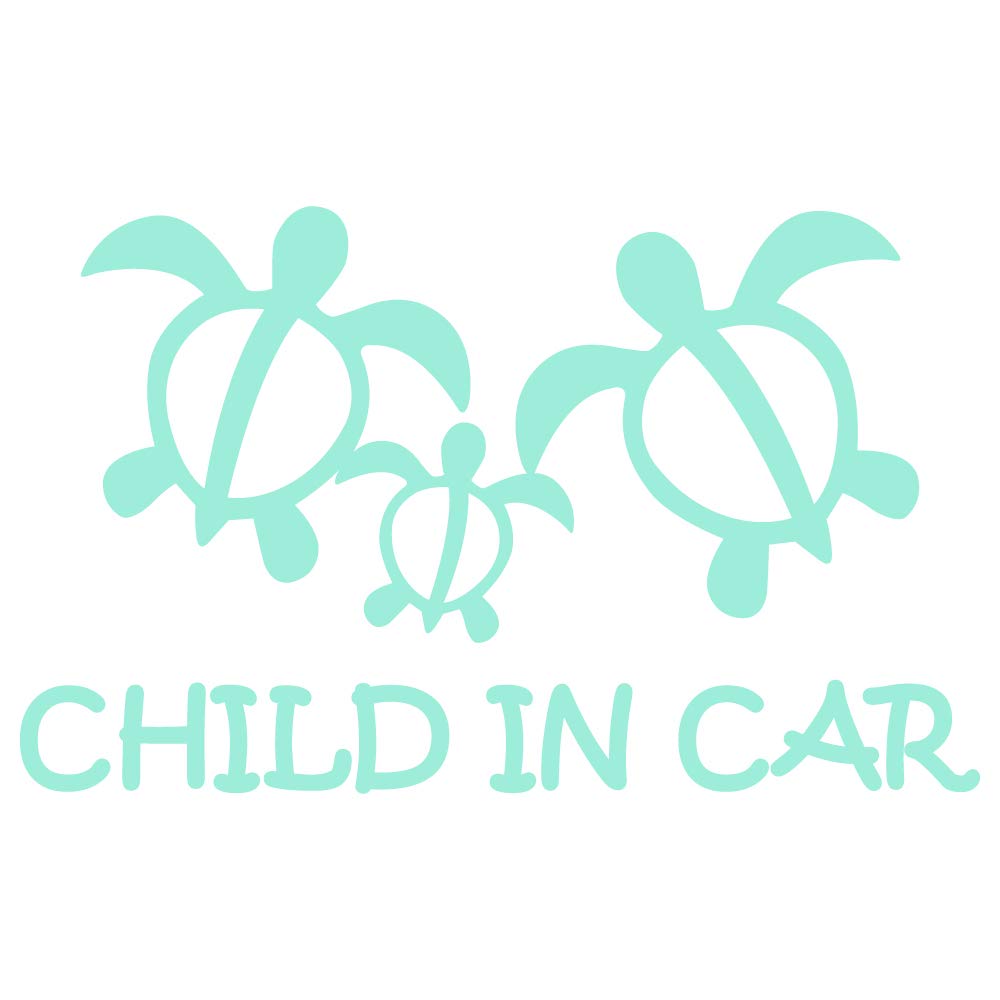 nc-smile Hawaiian CHILD IN CAR Sticker Honu (Mint Green) зелёный