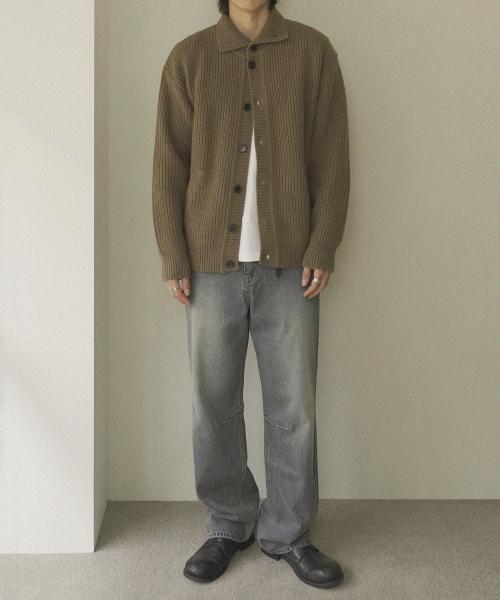 Siiiido Hermann Heavy Yak Wool Collar Cardigan #2
