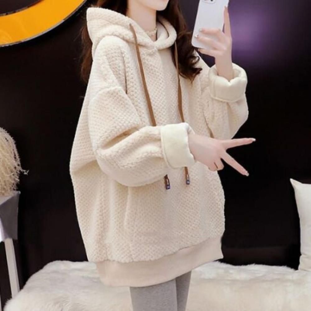 Navava Men Casual Loose Fit Fleece Long Sleeve Hoodie Nt2032