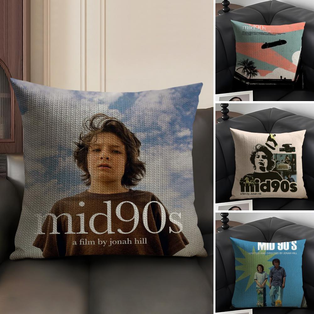 Classic Movie MMid 90S Cushion Cover Natural Linen Organic Fabric DoubleSided Printing Sofa Home Decor Gift Pillow Case