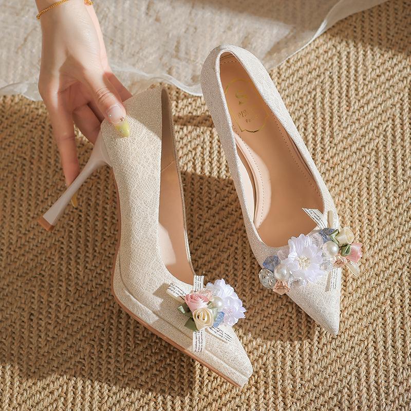 

Темпераментные, сексуальные высокие каблуки, женские тонкие каблуки, свадебное платье Hexiu, две водонепроницаемые платформы, не устают ноги, одинарные туфли можно носить ежедневно 39