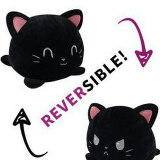 Luminous LED Reversible Cat Plush Toy - Cute Flip Animal Cartoon Doll