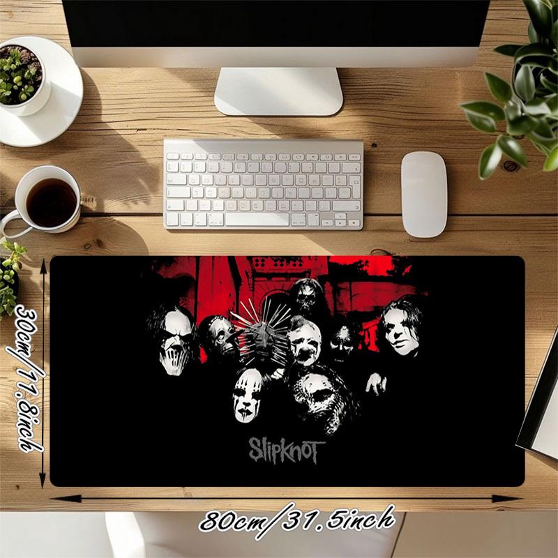 Metal Band Xl Gaming Mouse Pad Nonslip Rubber Base Stitched Edge Waterproof Desk Mat For Pc Laptop Gamer Office Computer Accessories C929914