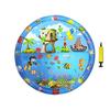 Pet Cooling Mat AntiScratch Cat Water Mat 39.37x39.37 Inches Inflatable Ice Pad With Pump Sensory Toy For Hot Weather