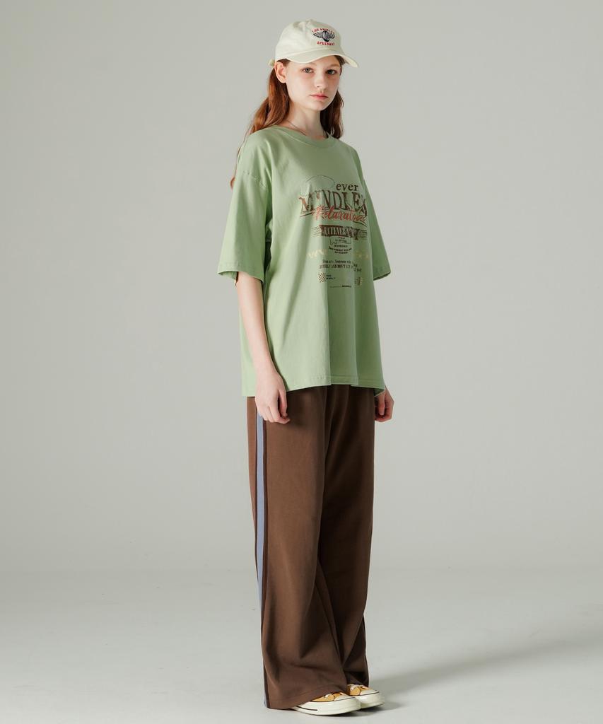 WV PROJECT Relaxation Short Sleeve T-Shirt Light Green Mjst7798