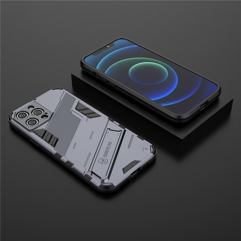Armor Cyber Shockproof Case For iPhone 12 Mini 13 12 Pro SE 2020 XR XS Max X 11 12 Pro Max 7 8 6 6s Plus Stand Holder Cover