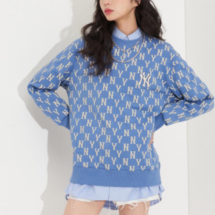 New MLB Sweatshirts Unisex Blue 3AMTM0614-50BLD