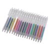 18 Colors Gel Ink Pen Set Retractable 1.0mm Tip Glitter Drawing Pen for Journal Coloring Calendar Decoration