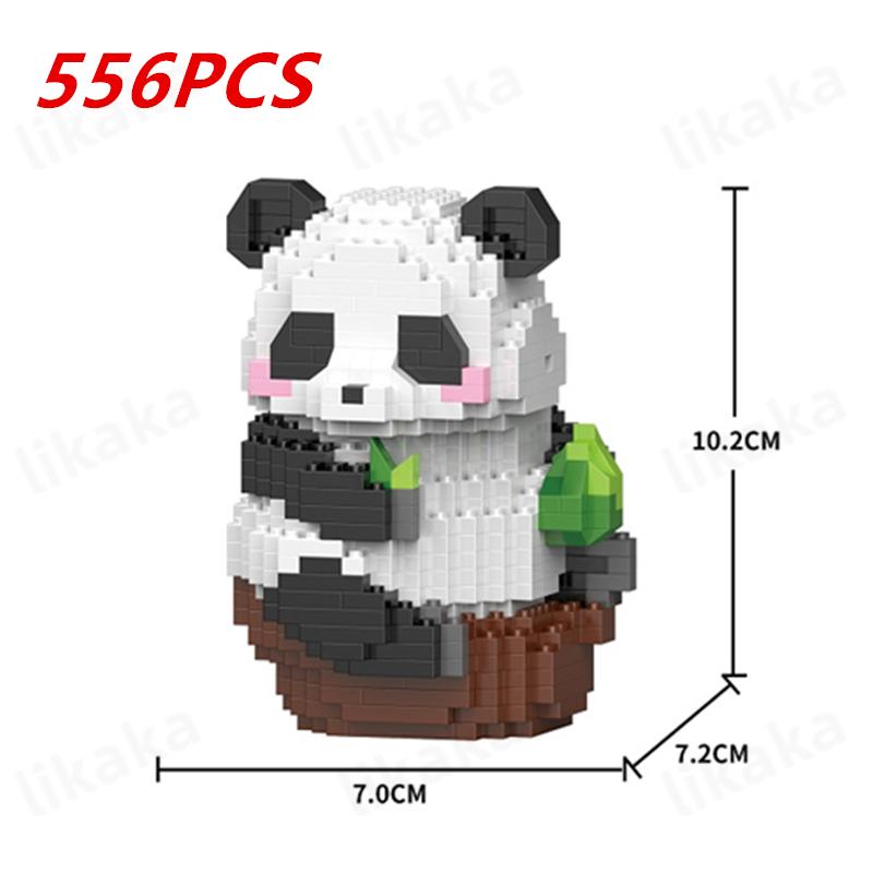 Cute Panda Building Blocks DIY Blocks Micro Blocks Creative Panda Animal Toys Diamond Bricks Toys for Children Boys Girls Gifts
