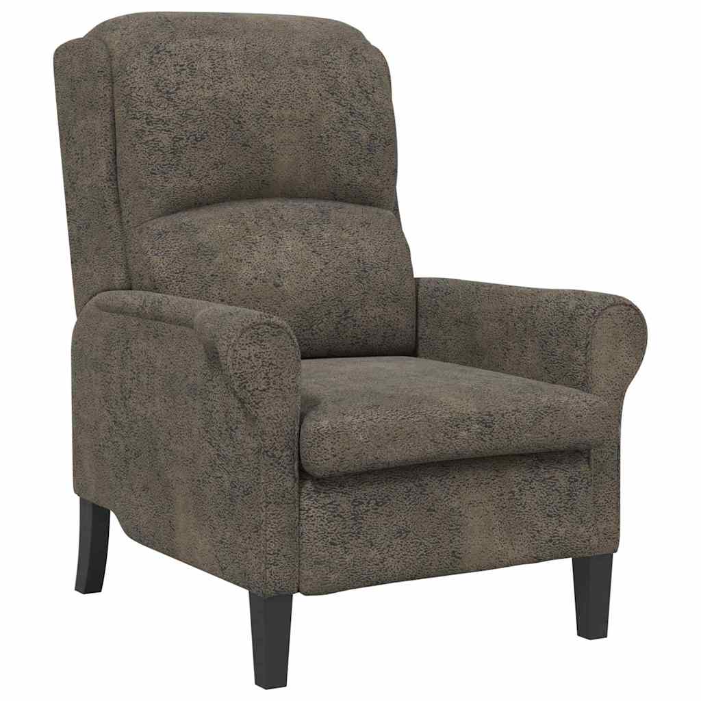 Armchair Dark Grey Synthetic Leather