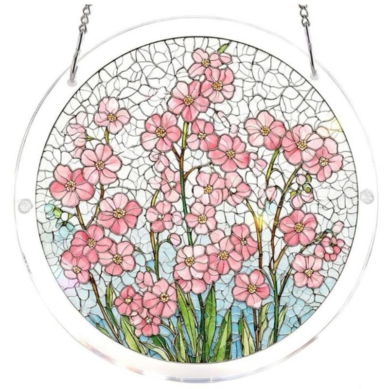 Puzzle Sun Catcher Stained Glass Window Hangings Acrylic Suncatchers Decors for Home Garden Ornament Housewarmings Gift