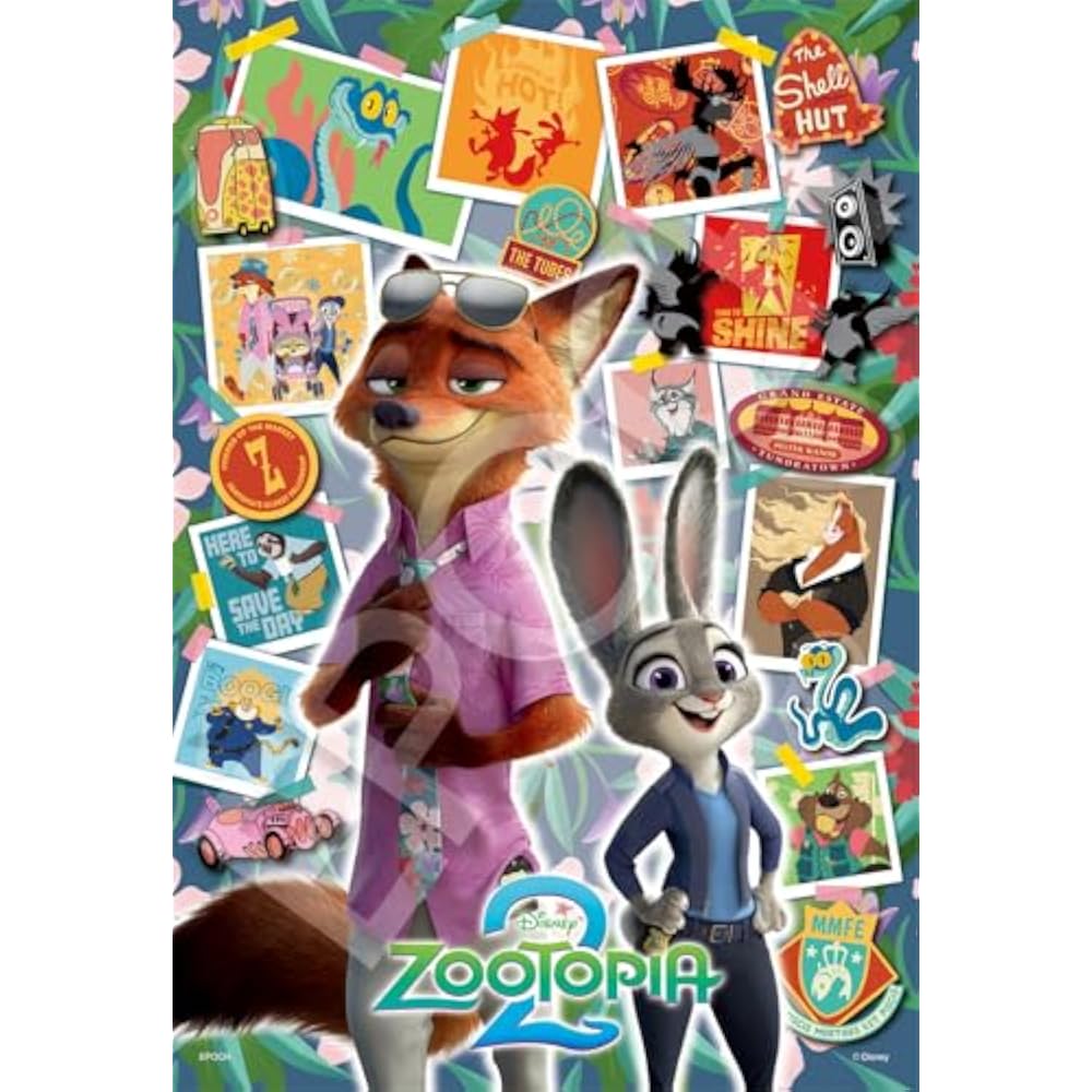 Epoch 300 Piece Jigsaw Puzzle Decoration Collage Disney Movie Zootopia 2 -Best Buddy- (26×38cm) 7...