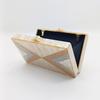 Shoulder Messenger Bag Fashion Acrylic Bag Women's Pearlescent Board Geometric Splicing Party Wedding Clutch Bag Light Luxury