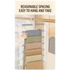 Multi-layer Stainless Steel Pants Rack Space Saving Closet Organizer Non-slip Magic Hanger for Trousers