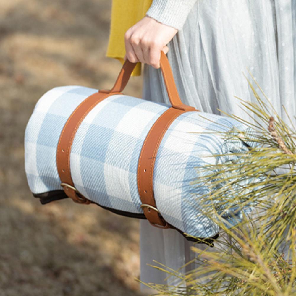 Picnic Mats Thicken Outing Camping Beach Mat Leather Bandage Picnic Blankets Cloth Moisture-Proof for Outdoor Trekking Campiing