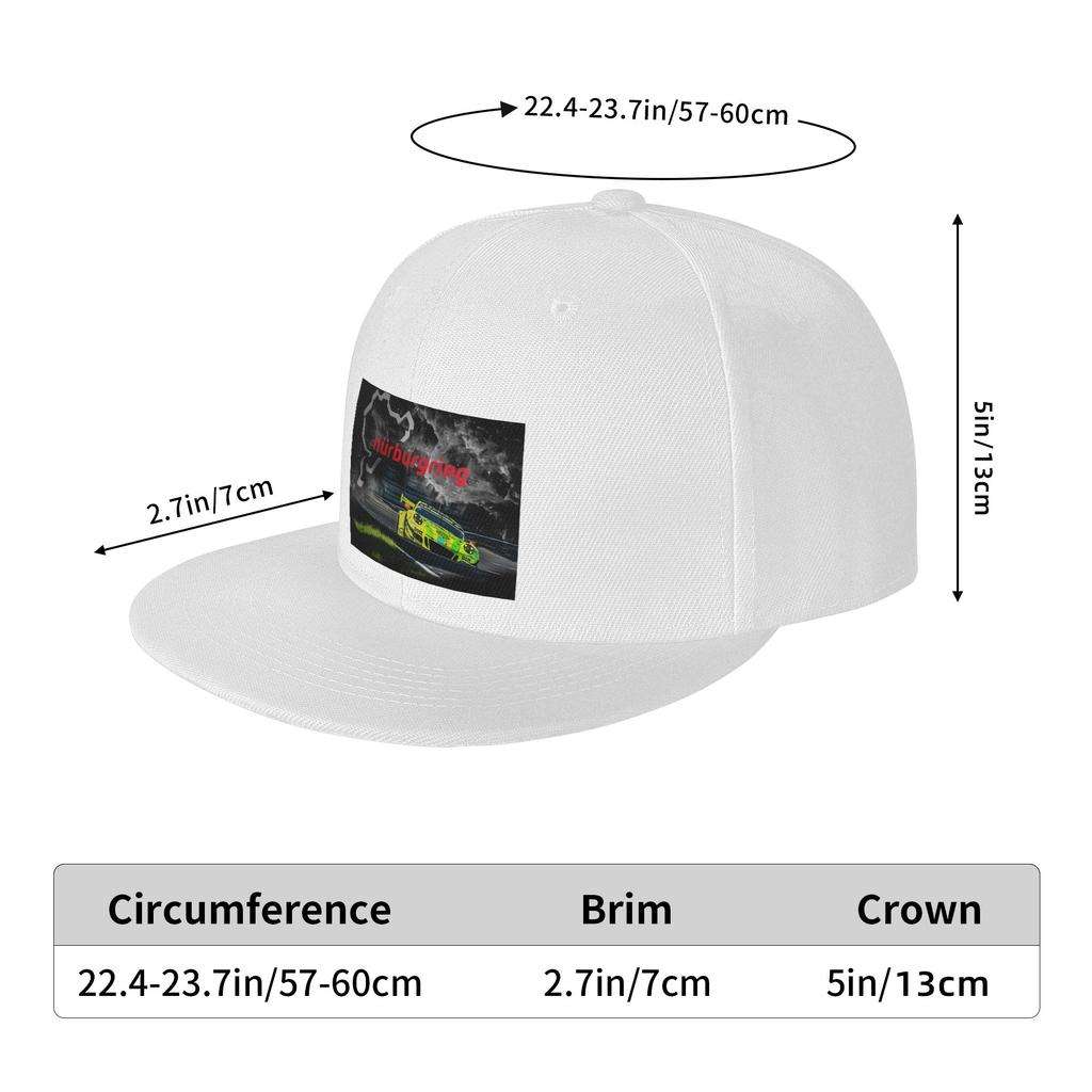 Nurburgring Print Baseball Caps Snapback Fashion Baseball Hats Breathable Casual Casquette Outdoor for Unisex
