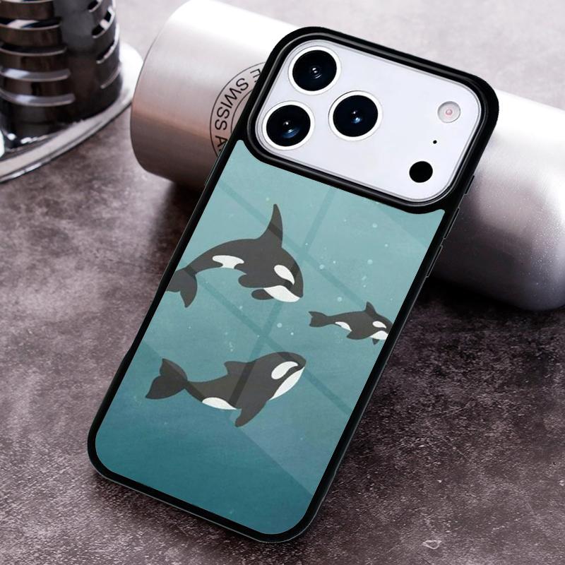 Custodia per Telefono Orca Balena Assassina per iPhone 17 16 15 Pro Max Air 14 13 12 11 Plus Cover Capa Antiurto