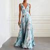 2026 European & American V-neck Resort Casual Party Dress