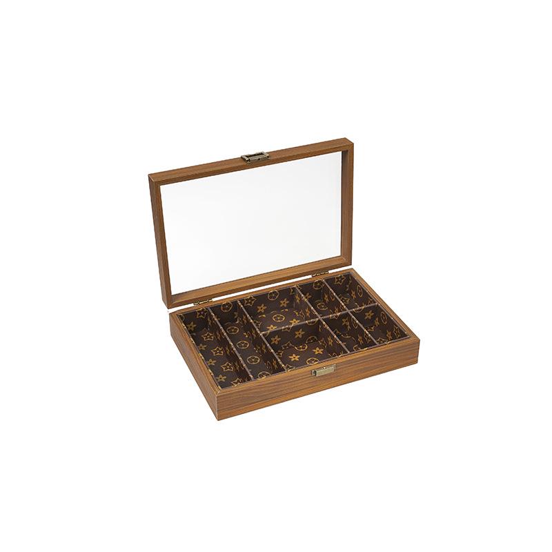 High-Grade European Solid Wood Jewelry Box with Compartments for Rings and Necklaces