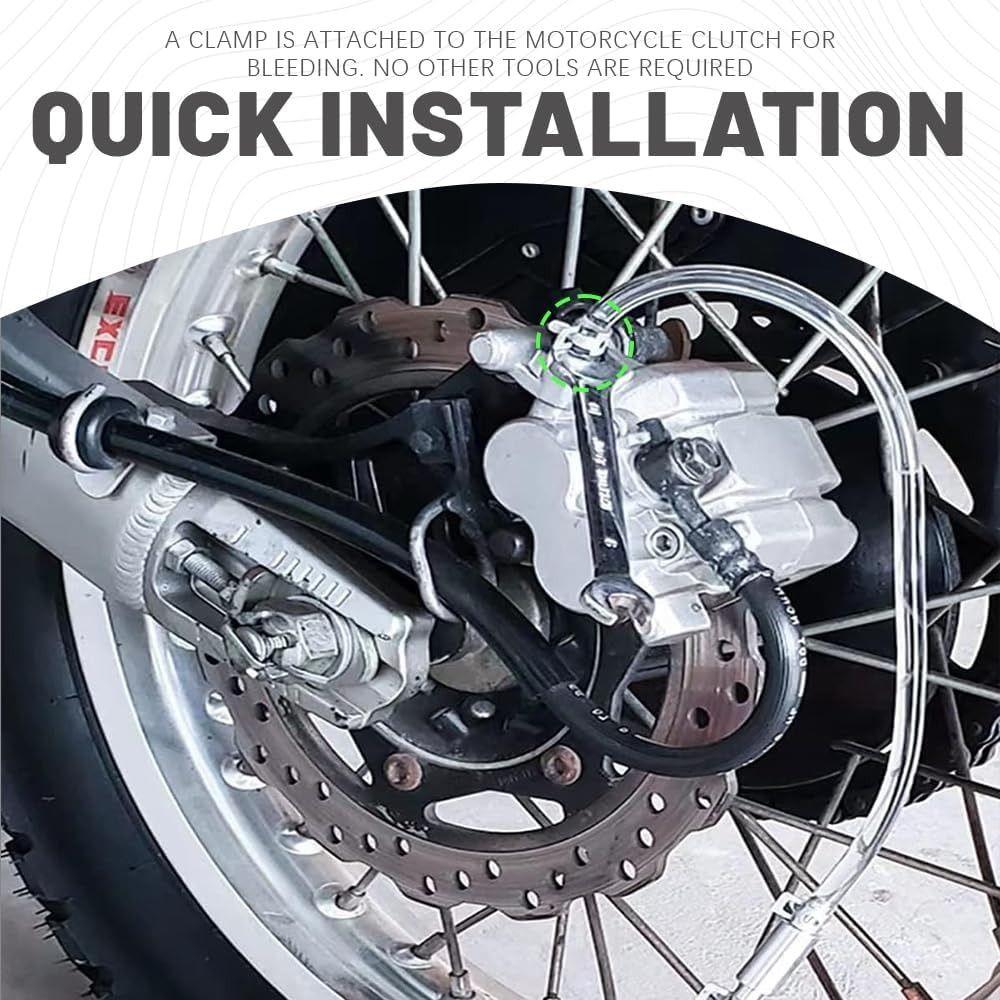 2Pack One Way Check Valve Motorcycle Brake Bleeder Hose Kit Motorcycle Maintenance