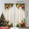 2pcs 2D Flat Printing Merry Christmas Popular Drapes Christmas Ornaments Festive Holiday 100% Polyester Without Electricity