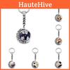 Anime Haikyuu Keychain Rotating Moon Pendant Zinc Alloy Metal Key Accessory For Backpacks