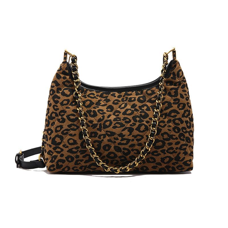 Stylish And Chic Fashion Leopard Print Small Tote Bag For Women Perfect For Winter Use