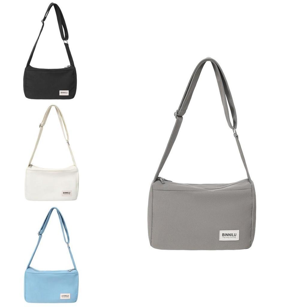 2023 New Street Style Canvas Bag Women Men Large Capacity Shoulder Bag