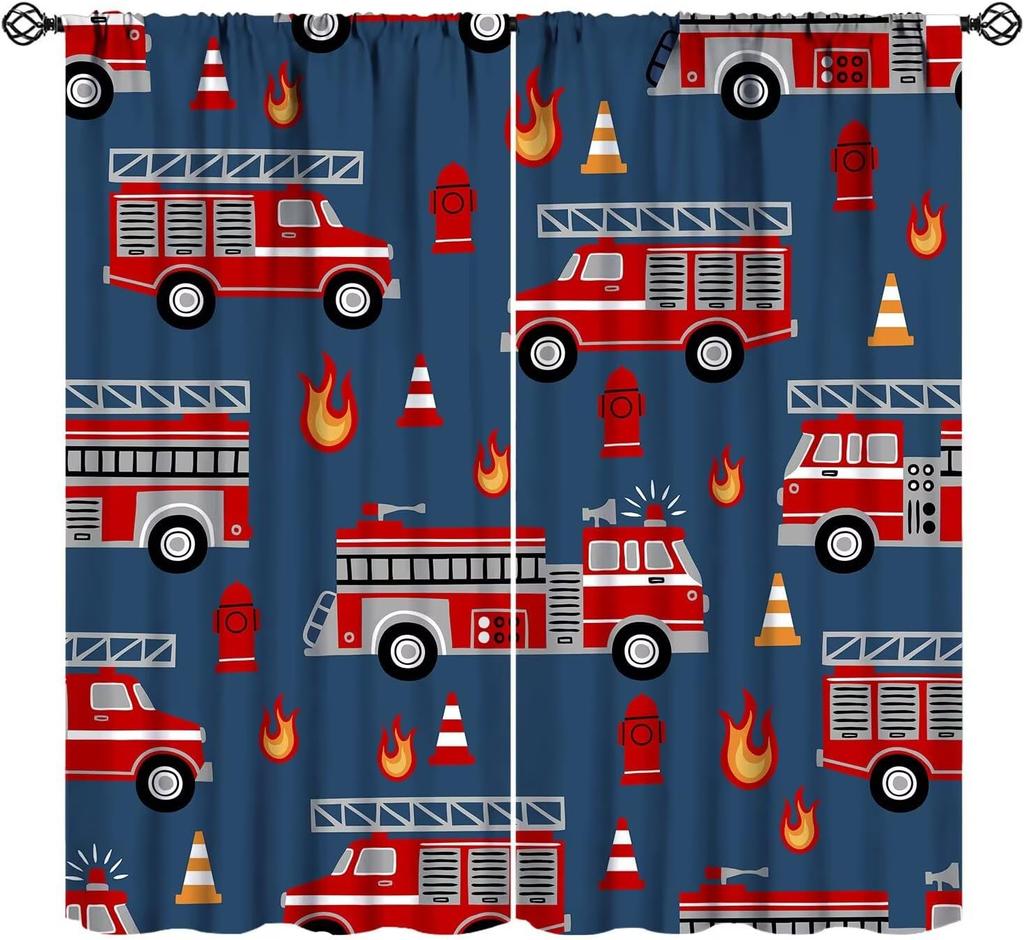 Racing Curtains for Teens Games Room Decor Black White Checkered Flag Art Printed Window Drapes for Kids Bedroom Living Room