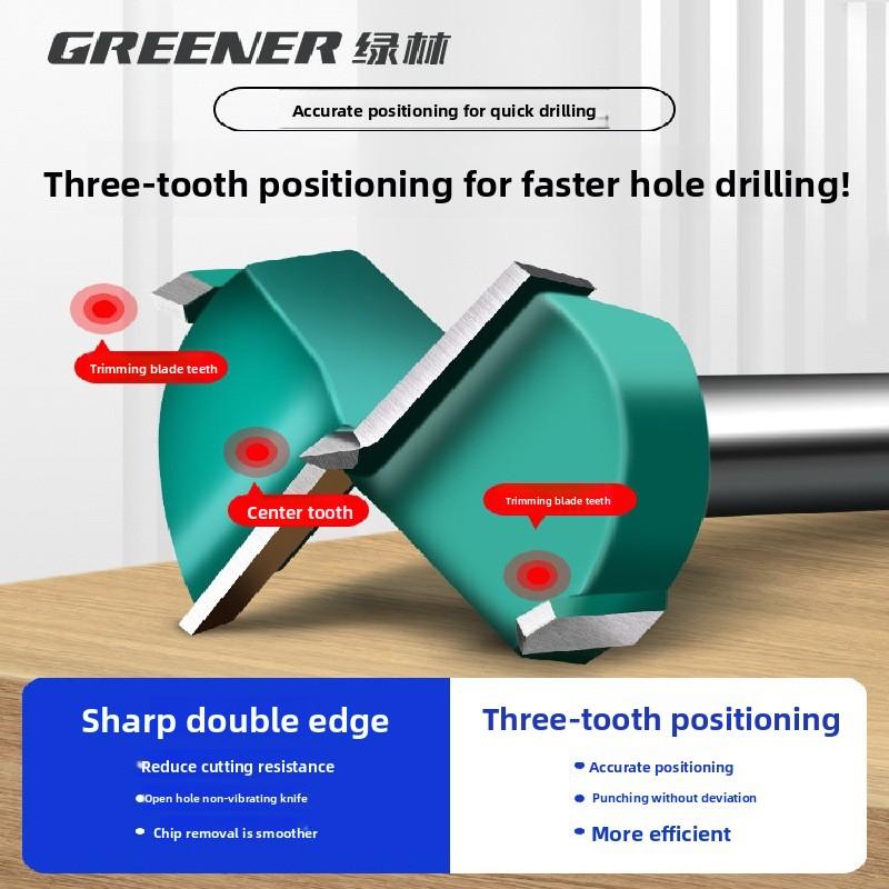 11-81mm Forstner Multi-Tooth Self-Centering Hinge Boring High Carbon Steel 1/1"(6.11mm) Hex Shank Drill Bit Set For Woodworking