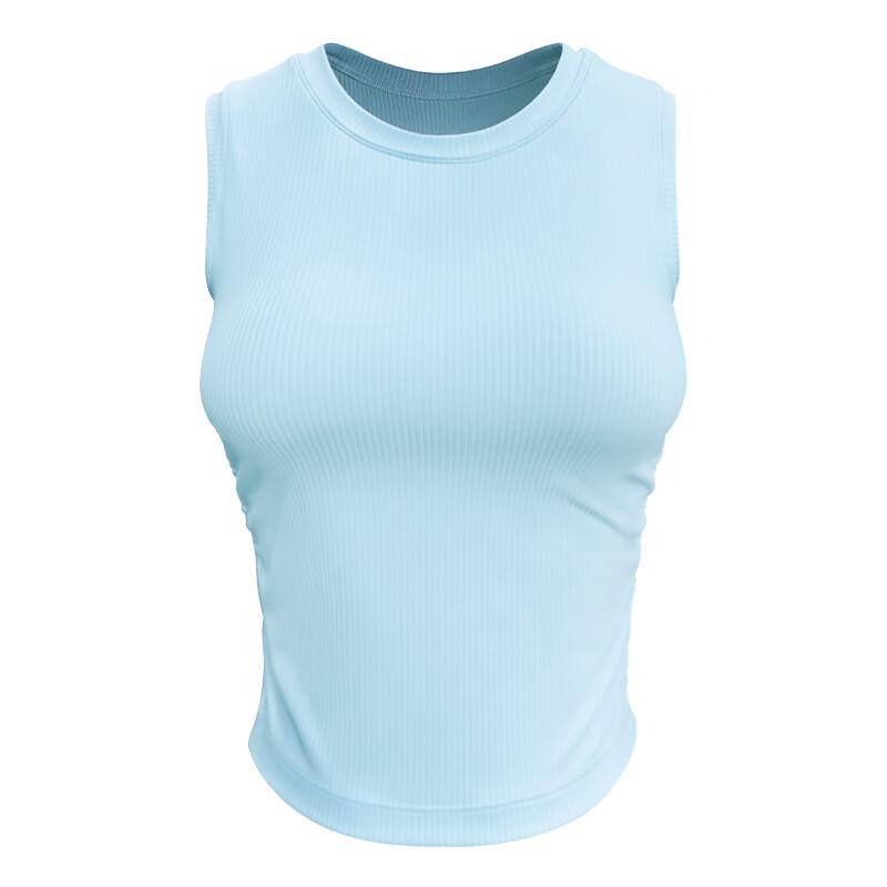 Tang Jun Women s Ruched Yoga Sports Vest S-XL