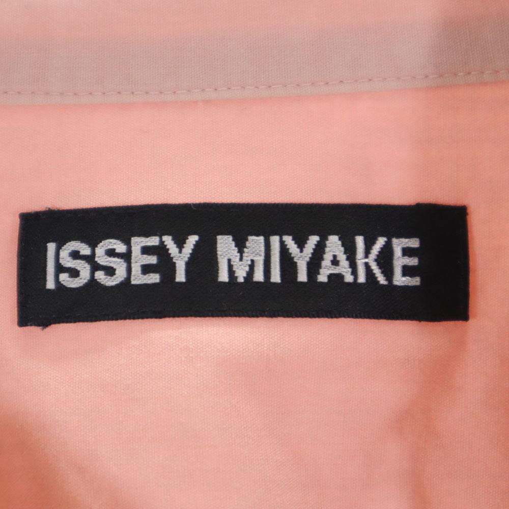 ISSEY MIYAKE Made In Japan Long Sleeve Band Collar Shirt 1 Pink Men's Used