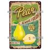 Fruits Metal Sign Bar Wall Decoration Tin Sign Vintage Metal Sign Vegetables Painting Plaques Art Fruit Poster