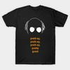 Men Black Print T-shirt Curb Your Enthusiasm Larry David Good Enough Good Enough No-Cut Transfer Paper Print Cotton Tshirt